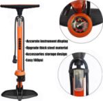 Picture of Bike Floor Pump – 160PSI High-Pressure Bicycle Pump with Gauge, Presta & Schrader Valve Compatibility