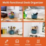 Picture of  Desk Organiser,360-Degree Rotating Pen Holder for Desk, Desk Organizers and Accessories with 5 Compartments Pencil Organizer