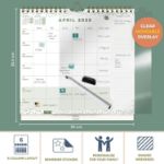 Picture of 2025 Family Weekly Planner – Calendar with 6 Columns, Lists, Pocket & Stickers Jan–Dec 2025 Wall Calendar