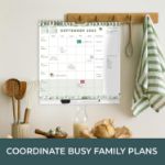 Picture of 2025 Family Weekly Planner – Calendar with 6 Columns, Lists, Pocket & Stickers Jan–Dec 2025 Wall Calendar