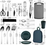 Picture of 23-Piece Camping Cooking Utensils Set – Portable BBQ & Outdoor Kitchen Gear for Camping, Travel, Picnics, and Grilling