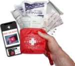 Picture of Mini First Aid Kit – Compact Emergency Medical Kit for Car, Travel, Camping, Hiking & Outdoor Safety with Digital First Aid Guide