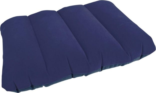 Picture of Inflatable Travel & Camping Pillow – Waterproof, Lightweight, Compact Air Pillow with Soft Flocked Surface (Blue, 53cm x 26cm)