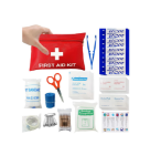 Picture of  Mini First Aid Kit, 124PCS Small Travel Emergency First Aid Kit, Portable for Home, Travel, Cycling, Hiking, Camping, Office