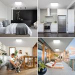 Picture of 24W LED Ceiling Light – Super Bright 2400lm, 5000K Daylight White, IP44 Waterproof, Modern Square Flush Mount for Kitchen, Office & Bedroom
